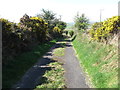 Lane descending towards the junction with Leitrim Road