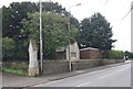 SK9235 : Boundary wall of cemetery, Harrowby Road by Roger Templeman