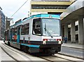 Manchester Metrolink tram 1013 in Nicholas Croft, Manchester