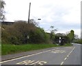 Bus stop and shelter at Harman