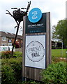 Crows Nest name sign, Llanyravon, Cwmbran