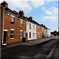 Houses near the southeast end of Union Street Bridgwater