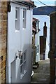 View between cottages at Runswick Bay