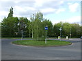 Roundabout on Black Fan Road (B195)