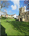 Durham: St Margaret of Antioch and houses on Crossgate