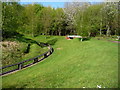 The eastern end of the miniature railway