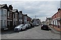 West along Cae Wallis Street, Bridgend