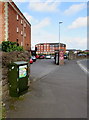 Telecoms cabinet alongside Northgate, Bridgwater