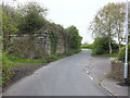 Castle Lane, Westhead at dismantled railway bridge