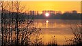 SP4004 : Winter sunset across Dix Pit lake by Chris Brown