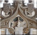 Colyton, St. Andrews Church: Beautiful c16th stone screen entrance to the Pole chapel