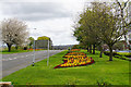 Floral display outside the leisure centre