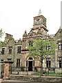 Main entrance and tower of the Newtownards Model Primary School