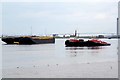 TQ5178 : Tugs & Lighters Moored at Erith by Glyn Baker