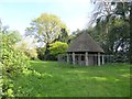 SX8798 : The summerhouse in the arboretum, Newton St Cyres by David Smith