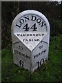 Old Milepost by the A41, High Street, Waddesdon