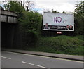 Primesight advertising hoarding facing Cowbridge Road, Bridgend