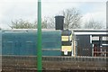 View of a Class 03 shunter in the siding at North Weald station