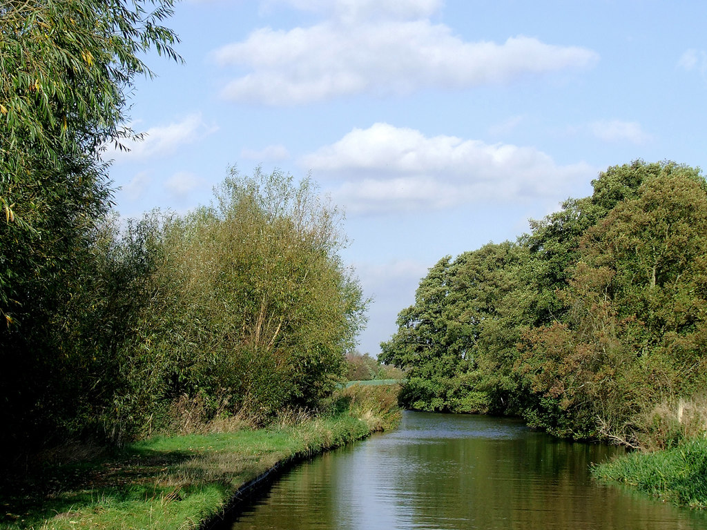 Canal south of Acton Trussell in... © Roger Kidd :: Geograph Britain ...