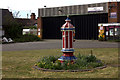 Decorative pump outside Harwich Town station