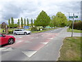 The High Weald Landscape Trail crosses road at Ardingly College