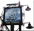 The Albion name sign, Bridge Road, East Molesey