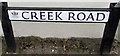 Creek Road name sign, East Molesey