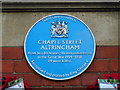 Blue plaque, Chapel Street, Altrincham