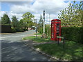 Bus stop and telephone box, Hollybush Corner