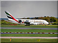 SJ8184 : Airbus A380 at Manchester Airport by David Dixon