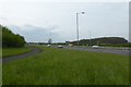 A64 approaching the roundabout