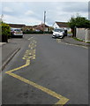 School Keep Clear zone, School Crescent, Lydney