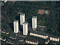 Balgrayhill towerblocks from the air
