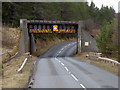 NH8824 : Railway Bridge over the A938 by David Dixon