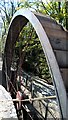 Water wheel beside Little Mill Inn, Rowarth