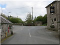 Road junction near The Kings Arms PH at Bridges