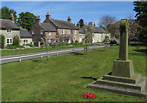 SE7967 : Langton - houses and memorial by Paul Harrop