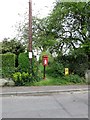 Beelsby  village  letter  box  and  footpath  to  Hatcliffe