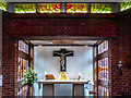 TF9336 : Altar, Chapel at Walsingham, Norfolk by Christine Matthews