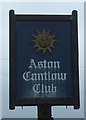 Sign for the Aston Cantlow Club