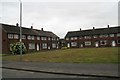 Grass square and houses on Sigston Road, Beverley