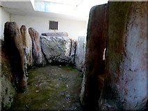 H5455 : Chambered cairn, Knockmany interior view by Kenneth  Allen