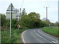 Sharp bend in Maldon Road, Witham