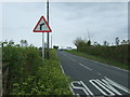 Approaching a sharp bend on Colchester Road (B1026)