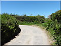 Sharp bend on Trimstone Lane