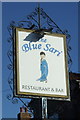 Sign for the Blue Sari, St Osyth Heath