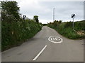 Road (B3312) leaving Madron