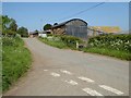 Country road passing Lower House Farm