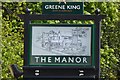 The sign of The Manor