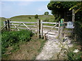 Figsbury Ring, entrance and National Trust sign